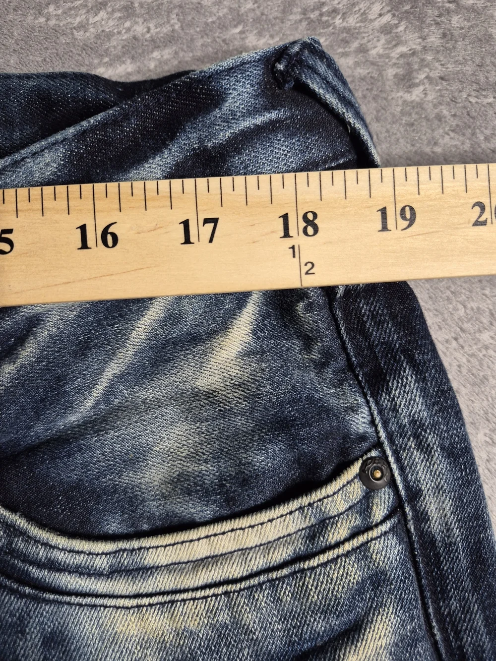 PRPS Men's Buttonfly Biker Jeans Blue Size 36 Ribbed Multi Zipper Denim EUC